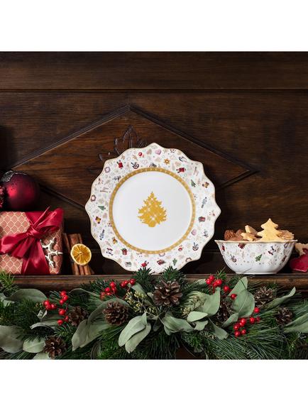 Villeroy & Boch Toy's Delight Anniversary Porcelain Salad Plate, Set of 2, 23cm, White/Multi - view 2, White Multi White