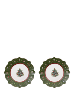 Villeroy & Boch Toy's Delight Porcelain Salad Plates, Set of 2, 24.5cm, Green