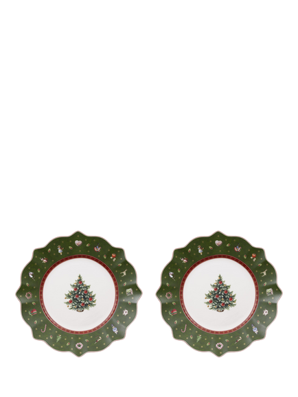 Villeroy & Boch Toy's Delight Porcelain Salad Plates, Set of 2, 24.5cm, Green