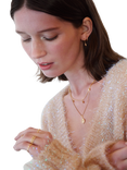 Rachel Jackson London Arrow Spike Station Necklace, Gold