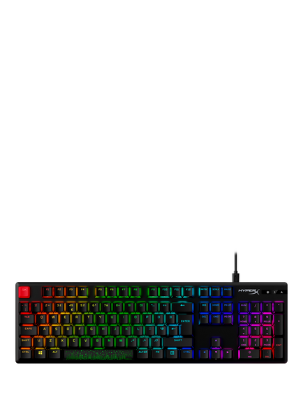 HyperX Alloy Origins RGB Mechanical Gaming Keyboard, Red, Red