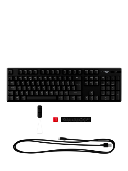 HyperX Alloy Origins RGB Mechanical Gaming Keyboard, Red - view 2, Red