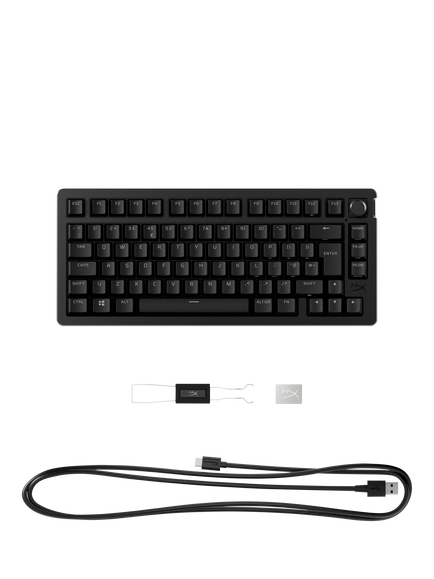 HyperX Alloy Rise 75 Compact RGB Gaming Keyboard, Black - view 2, Black