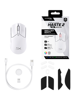 Pulsefire Haste 2 Mini Wireless Gaming Mouse, White - view 2, White