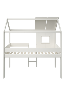 Kids Avenue Midi Playhouse Mid Sleeper Bed Frame, European Single - view 2, White