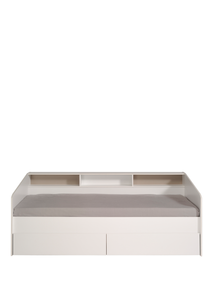Kids Avenue Sleep Day Bed Frame with Drawers, European Single - view 2, White