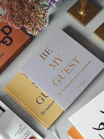 PRINTWORKS Be My Guest Book, Yellow/Beige - view 2, Beige