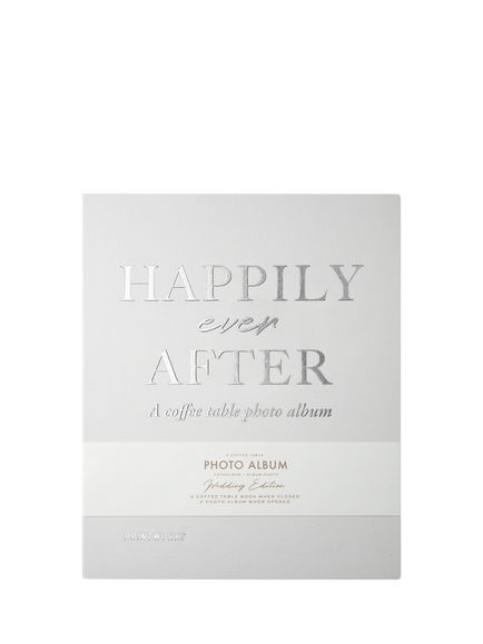 PRINTWORKS Happily Ever After Wedding Photo Album, White, White