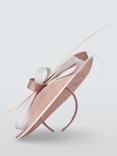 John Lewis Daisy Disc Fascinator, Ivory/Navy, Ivory/Pink