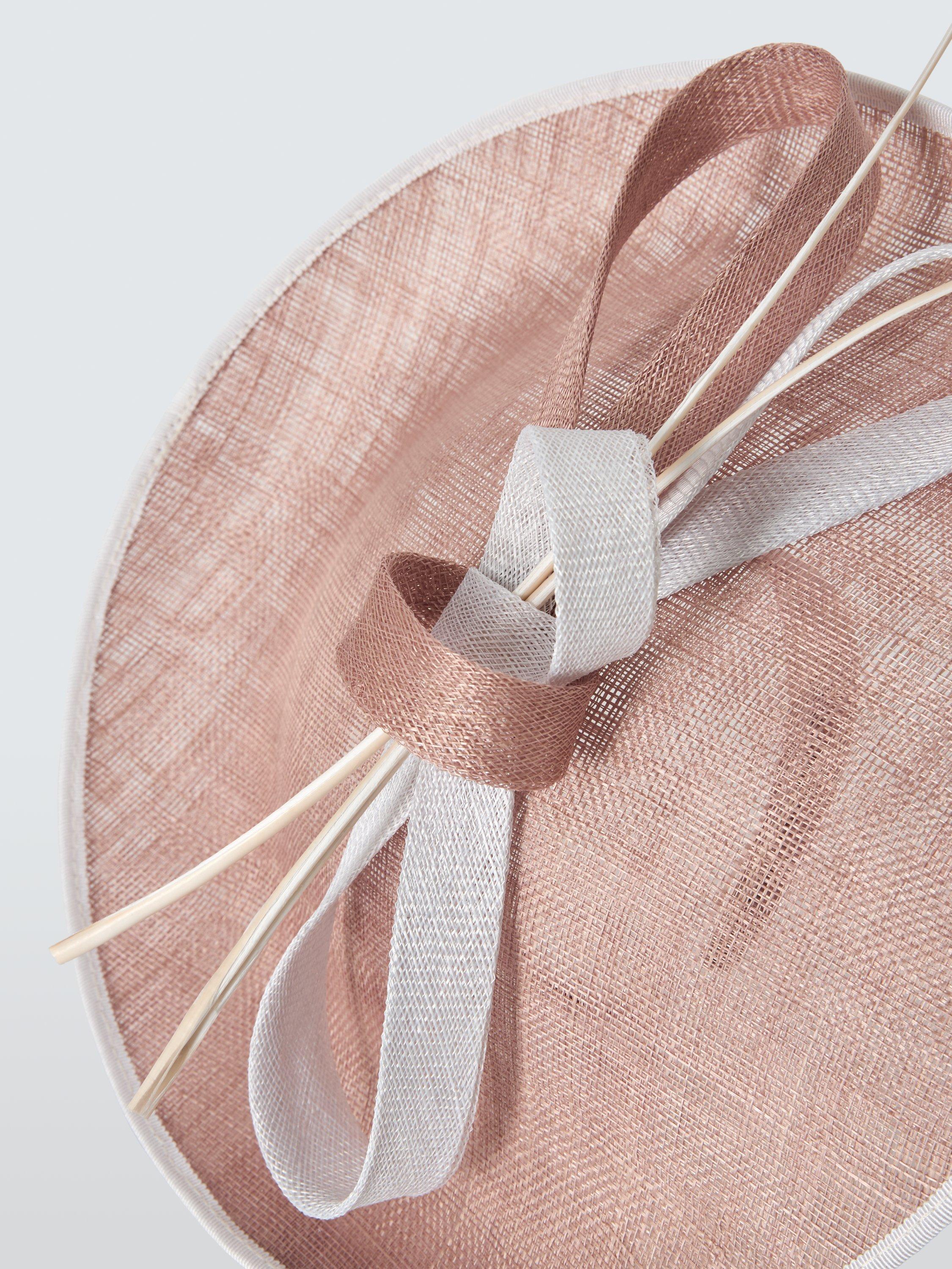 Product image 3 of 4, which shows John Lewis Daisy Disc Fascinator, Ivory/Pink