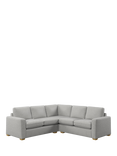 John Lewis Oliver II 5+ Seater Corner Sofa, Light Leg, Aquaclean Matilda Steel