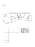 John Lewis Oliver II 5+ Seater Corner Sofa, Light Leg, Aquaclean Matilda Steel