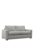 John Lewis Oliver II Large 3 Seater Sofa, Light Leg, Aquaclean Matilda Steel