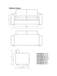 John Lewis Oliver II Medium 2 Seater Sofa, Light Leg, Aquaclean Matilda Steel