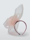 John Lewis Amber Crinkle Flower Fascinator, Pink