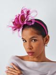 John Lewis Aurora Looped Fascinator, Pink