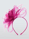 John Lewis Aurora Looped Fascinator, Pink