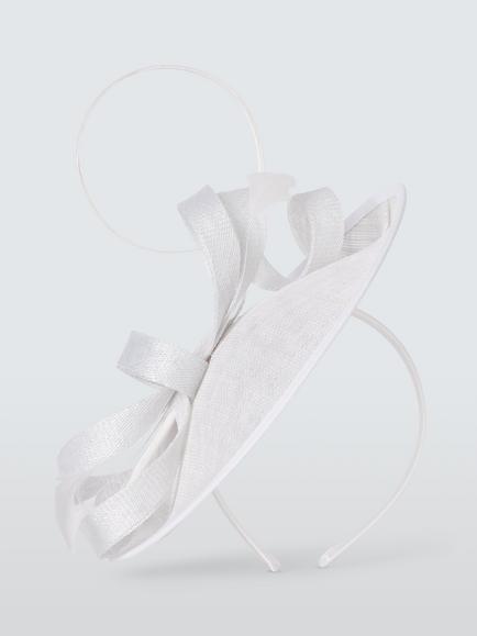John Lewis Beatrice Upturn Disc Twirl Fascinator - view 2, Natural