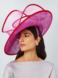 Snoxells Clara Large Disc Occasion Hat, Pink