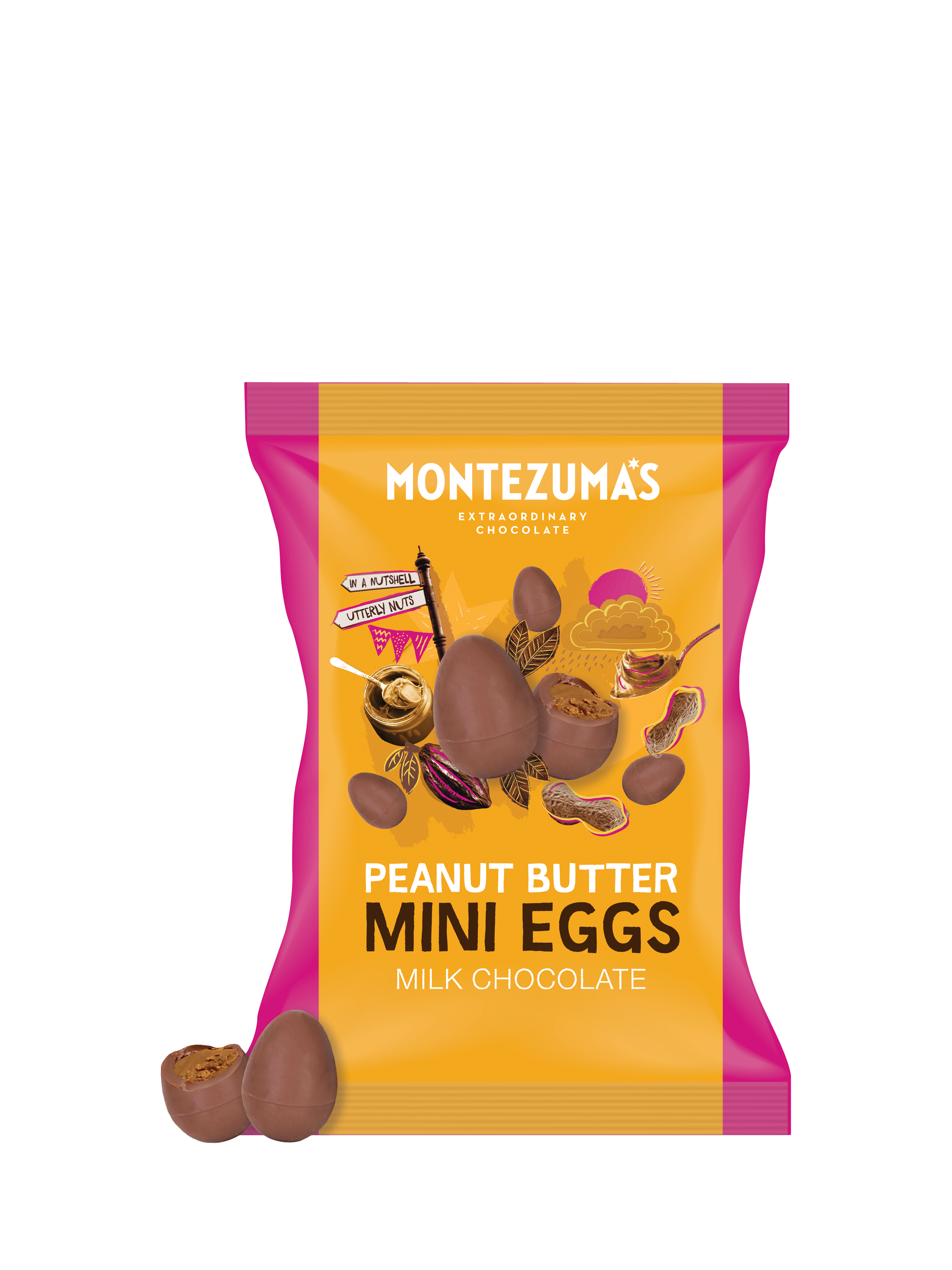 Montezuma's Milk Chocolate Peanut Butter Mini Eggs, 120g