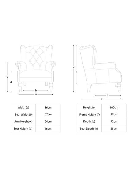 John Lewis Claverdon II Leather Armchair, Dark Leg - view 2, Brompton Tan
