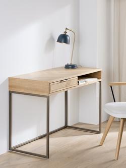 John Lewis Estate Desk, Oak - view 2, Natural