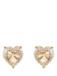 Emma Holland Austrian Crystal Heart Clip-On Earrings, Gold