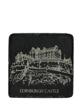 Selbrae House Edinburgh Castle Slate Coaster, Natural