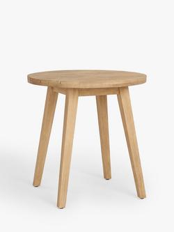 John Lewis Burford Round Garden Bistro Table, 75cm, FSC-Certified (Acacia Wood), Natural, Natural