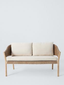 John Lewis Burford 2-Seater Woven Garden Sofa, FSC-Certified (Acacia Wood), Natural - view 2, Natural