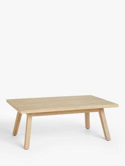 John Lewis Burford Rectangular Garden Coffee Table, FSC-Certified (Acacia Wood), Natural, Natural