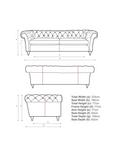 John Lewis Cromwell Large 3 Seater Leather Sofa, Dark Leg, Premium Cocoa