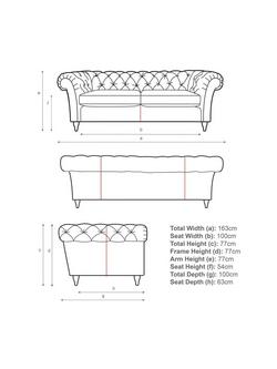 John Lewis Cromwell Small 2 Seater Leather Sofa, Dark Leg, Premium Cocoa - view 2, Premium Cocoa