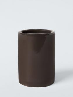 John Lewis Ceramic Bathroom Tumbler, Cocoa