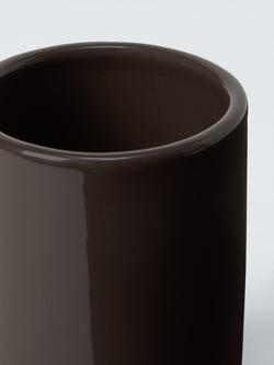 John Lewis Ceramic Bathroom Tumbler - view 2, Cocoa
