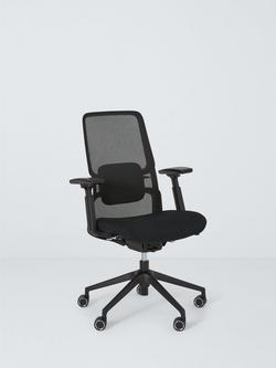John Lewis James Mesh Office Chair, Black, Black
