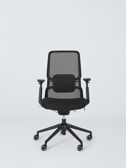 John Lewis James Mesh Office Chair, Black - view 2, Black