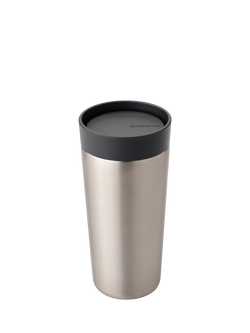 Brabantia Make & Take Insulated Leak-Proof Travel Mug, 360ml, Dark Grey