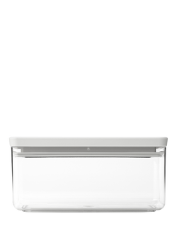 Brabantia Tasty+ Stackable Storage Container, 1.5L, Light Grey, Light Grey