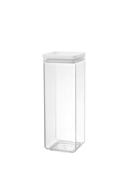 Brabantia Tasty+ Stackable Tall Storage Container, 2.5L, Light Grey, Light Grey