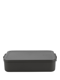 Brabantia Make & Take Lunch Bento Box, 2L, Dark Grey