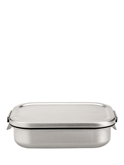 Brabantia Make & Take Stainless Steel Lunch Box, 1.1L, Matt Steel, Matt Steel