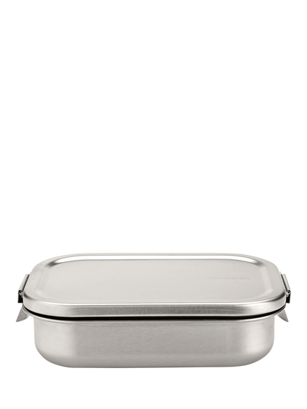 Brabantia Make & Take Stainless Steel Lunch Box, 1.1L, Matt Steel, Matt Steel