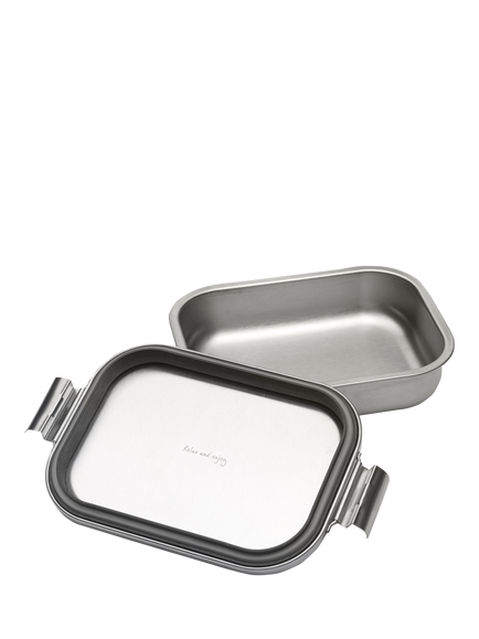Brabantia Make & Take Stainless Steel Lunch Box, 1.1L, Matt Steel - view 2, Matt Steel