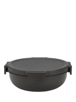 Brabantia Make & Take Salad Bowl, 1.3L, Dark Grey