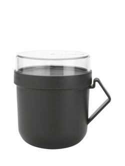 Brabantia Make & Take Soup Mug, 600ml, Dark Grey