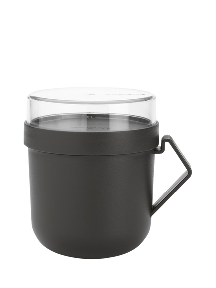 Brabantia Make & Take Soup Mug, 600ml, Dark Grey