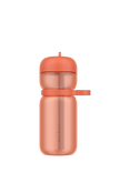 Mepal Flip Straw Leak-Proof Drinks Bottle, 600ml, Peach Orange