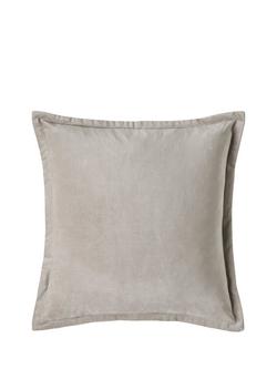 Laura Ashley Hanya Sage Leaf Square Cushion, Dark Dove Grey