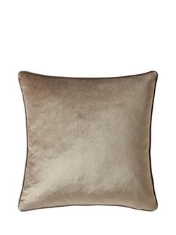 Laura Ashley Nigella Velvet Square Cushion, Chestnut